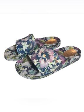 Ted Baker Purple Floral Slide Sandals